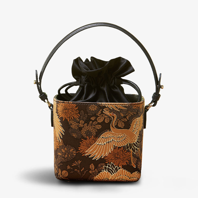 Fragrant Cloud Silk New Chinese Style Cube Bucket Bag