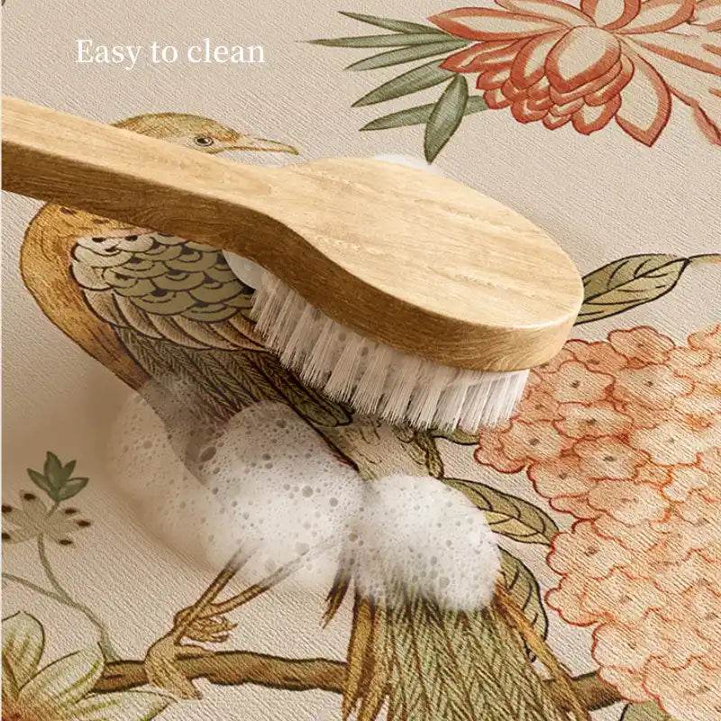 Chinoiserie Retro Spring Floral Tea Table Drying Mat - SinoCultural