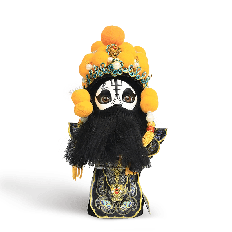 6-Inch Handmade Xiang Yu Chinese Doll – Imposing Desk Accessory - SinoCultural -- QJ0611