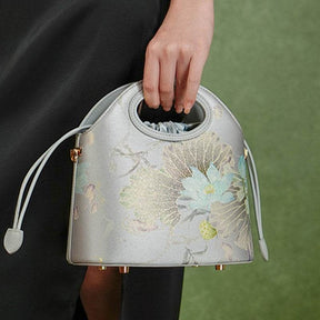 The Ziddi Prints - Lotus Flowers with Sword - Drawstring Bag