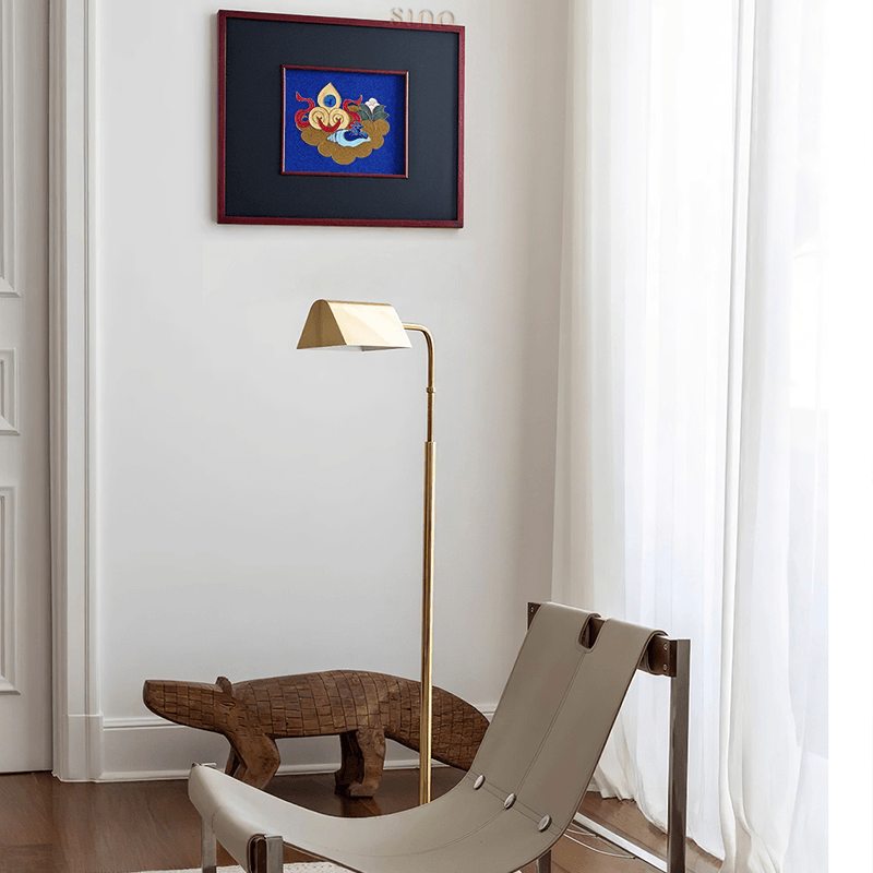 Intangible Heritage Cloisonné Enamel Klein Blue Decorative Painting - SinoCultural -- JN1104 - 