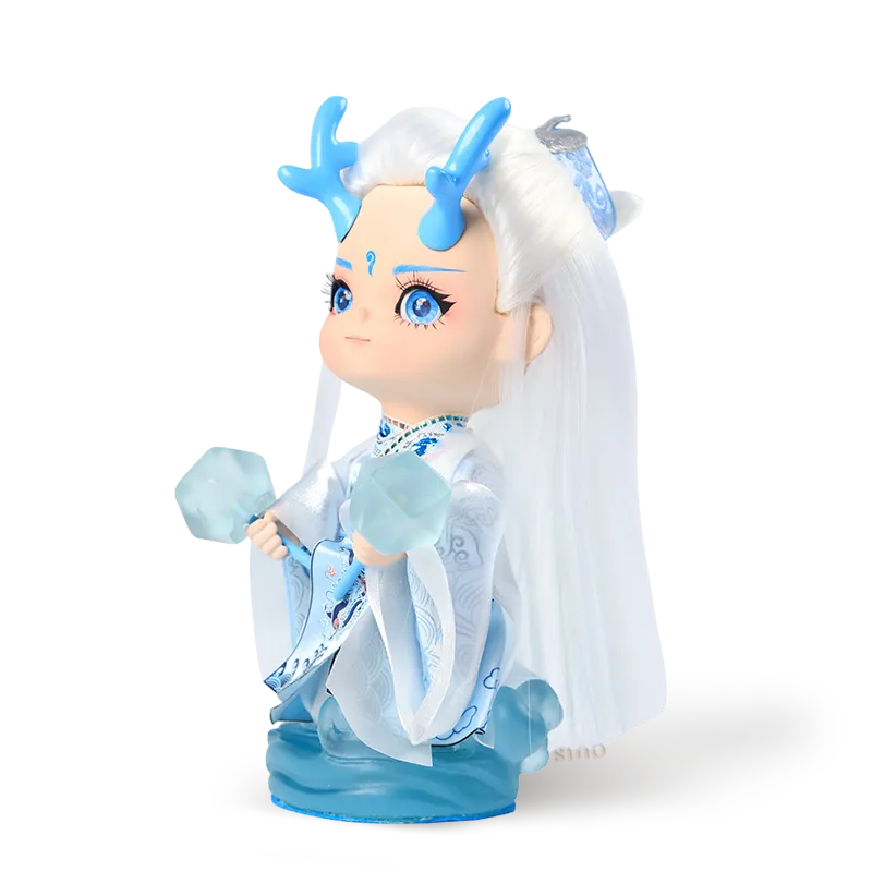 Left side view of 9-inch Ao Bing Dragon Prince doll.