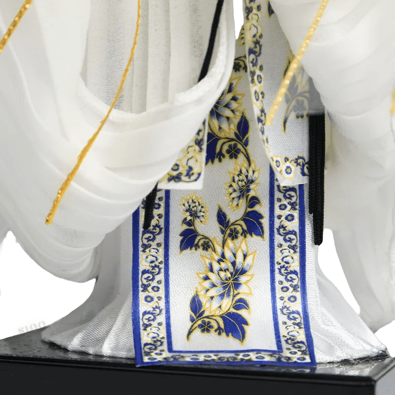 9-Inch Handmade Chinese Doll – Peking Opera Legendary White Snake Collectible - SinoCultural -- XJP0903