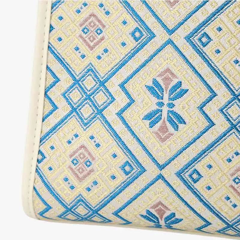 Zhuang Brocade Handicraft Large-Capacity Commuter Tote Bag - SinoCultural