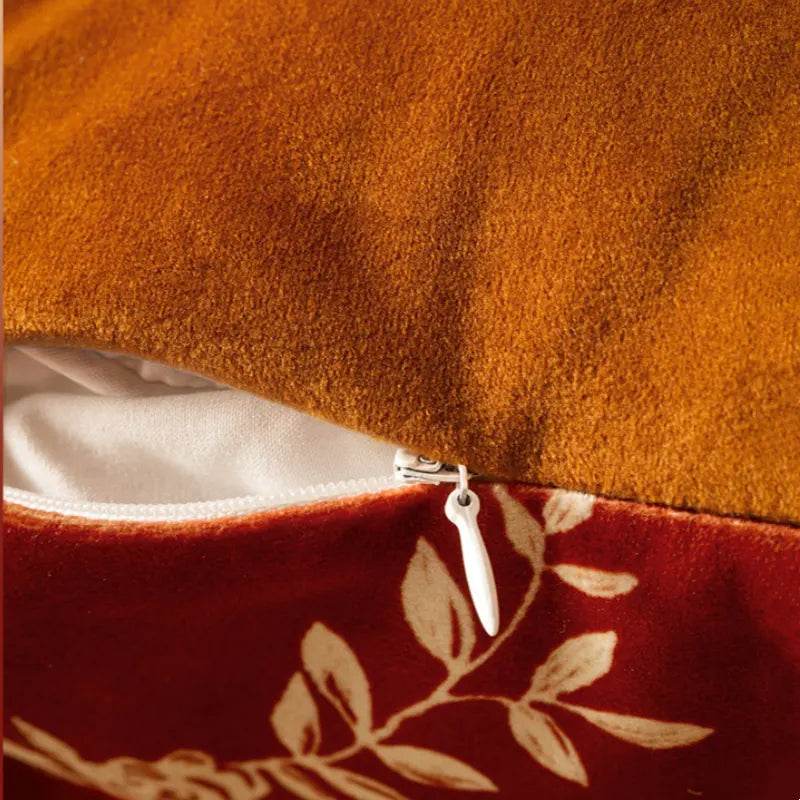 Chinoiserie Red Festive Chinese Style Throw Pillow - SinoCultural