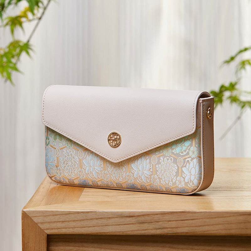 Brocade Jacquard Chic Elegant Lady Evening Clutch Bag - SinoCultural -- P12064604BG-1 - 