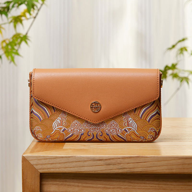 Brocade Jacquard Chic Elegant Lady Clutch Bag - SinoCultural