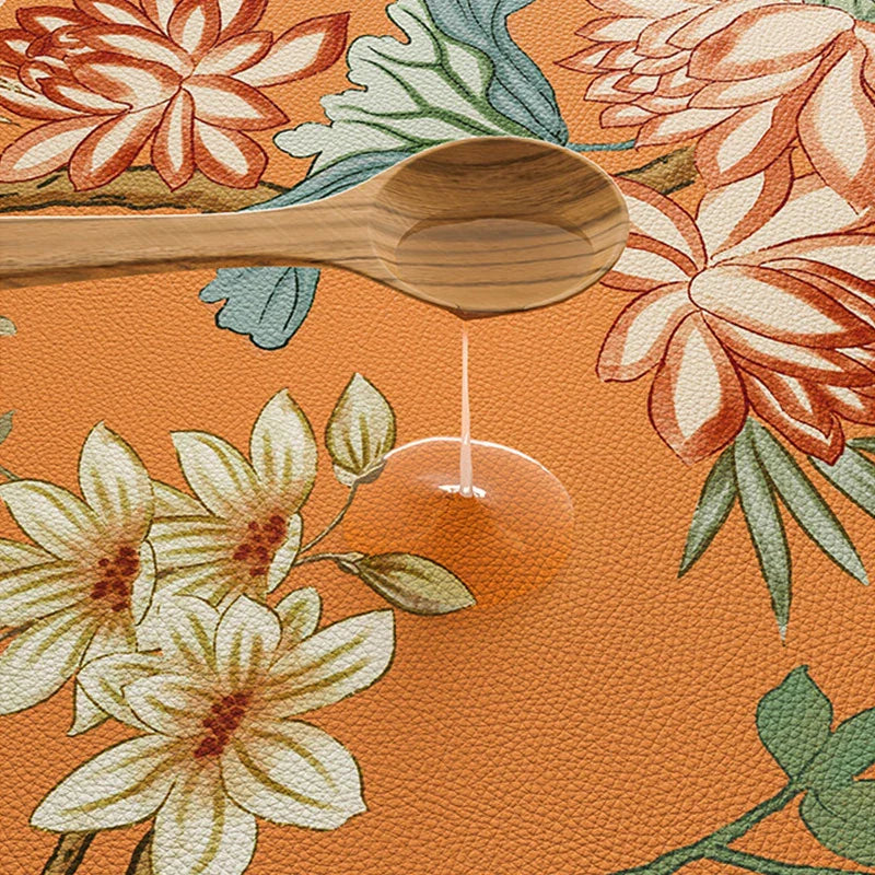 Chinoiserie Retro Spring Floral Square Table Mat