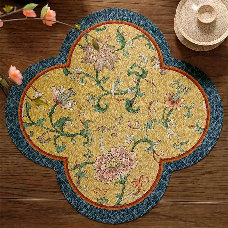 Chinoiserie Retro Washable Custom Coffee Coasters