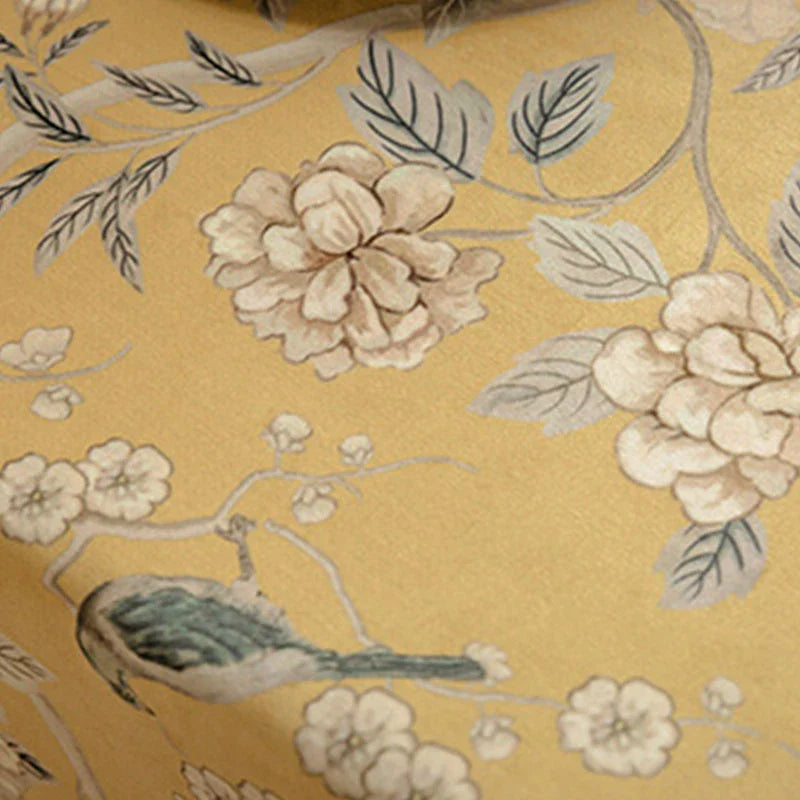 Chinoiserie Traditional Golden Autumn Yellow Tablecloth - SinoCultural