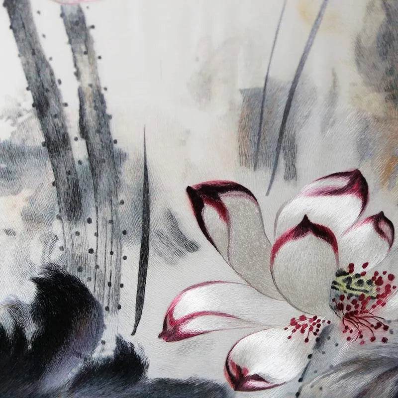 Colorful Ink Lotus - SinoCultural