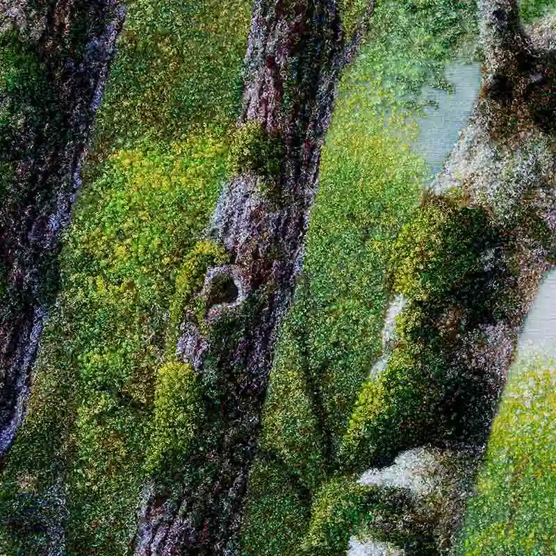 SinoCultural 'Enchanted Forest' Embroidery | Master Wang Xinyuan | Lush Nature Artwork