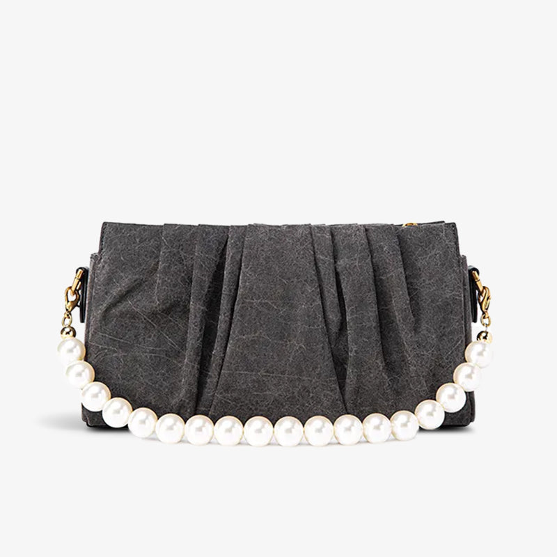 Fragrant Cloud Silk Pearl Handle Evening Bag - SinoCultural