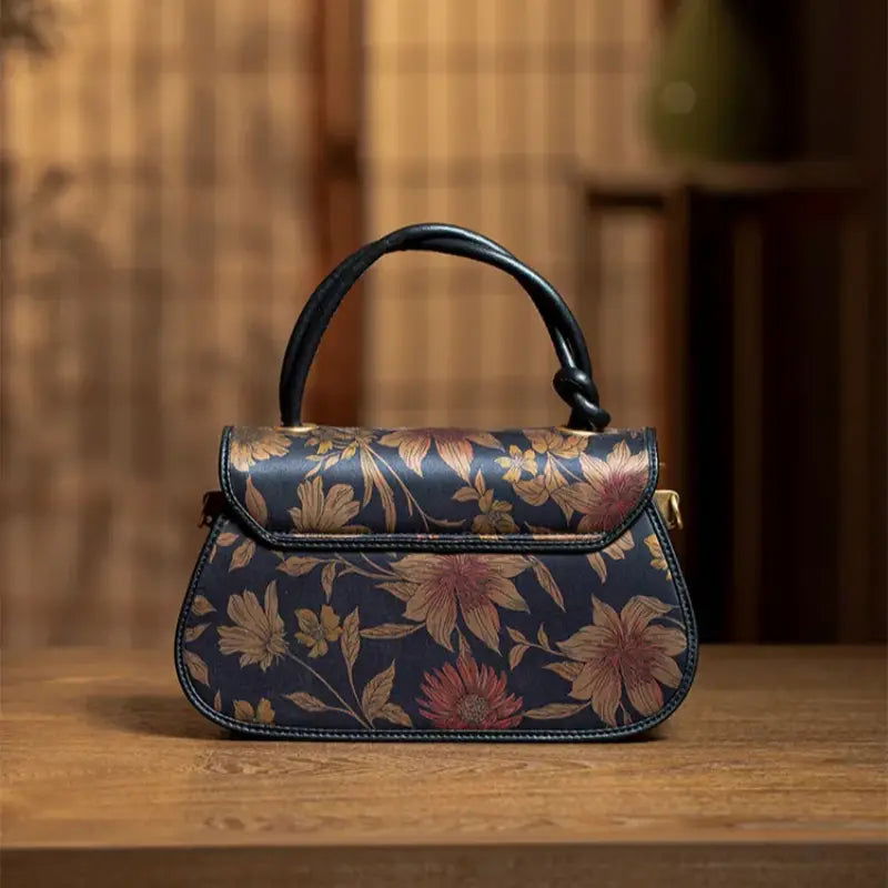 Fragrant Cloud Silk Saddle Bag - SinoCultural