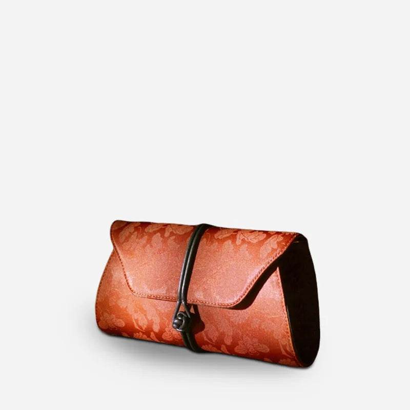 Xiangyunsha Silk Vintage New Chinese-Style Evening Clutch Wallet - SinoCultural