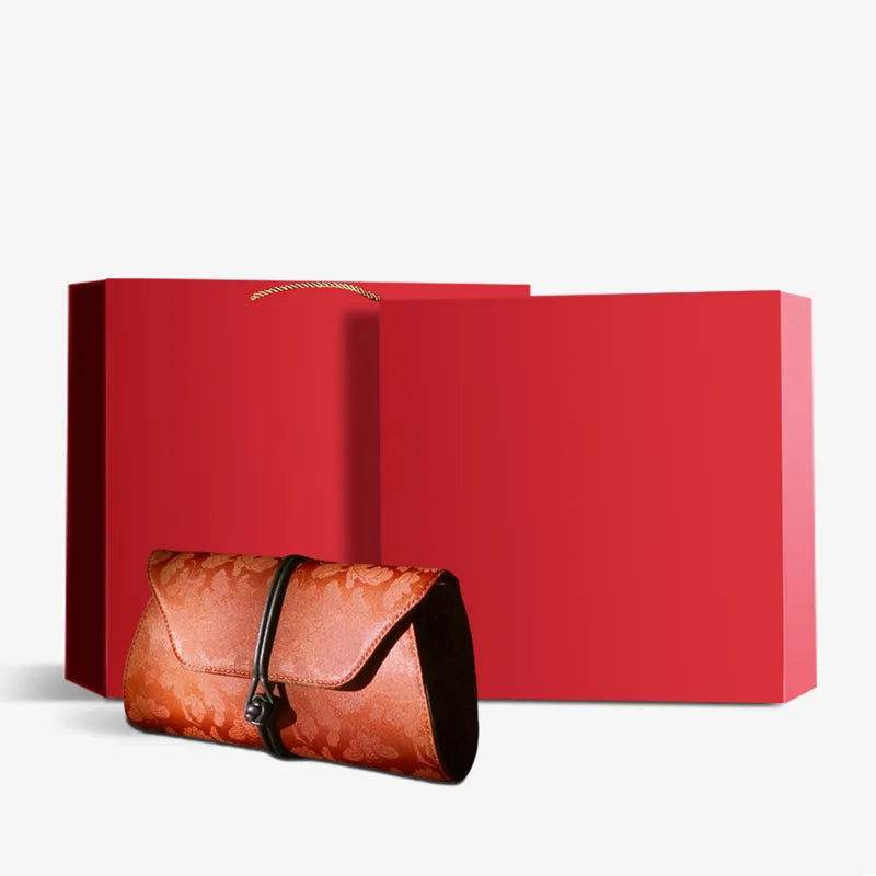 Xiangyunsha Silk Vintage New Chinese-Style Evening Clutch Wallet - SinoCultural