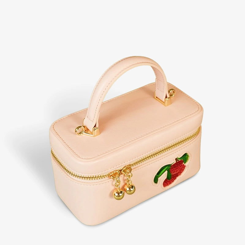 Handcrafted Embroidered Lychee Makeup Bag - SinoCultural