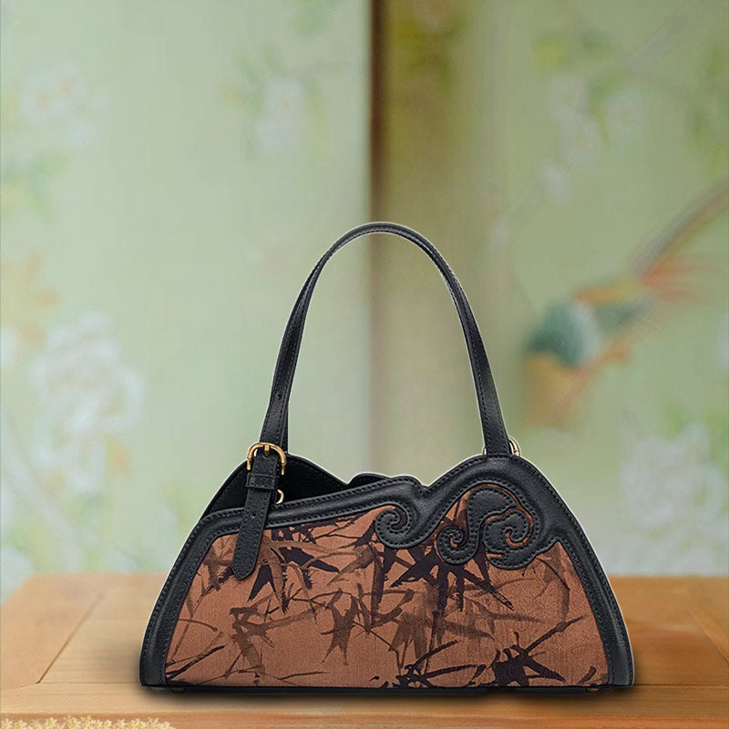Fragrant Cloud Silk Song Brocade Cloud Handbag-Shoulder Bag-SinoCultural-SinoCultural