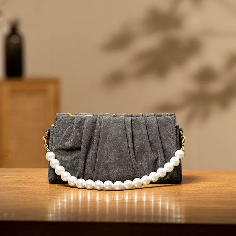 Fragrant Cloud Silk Pearl Handle Evening Bag-Shoulder Bag-SinoCultural-SinoCultural