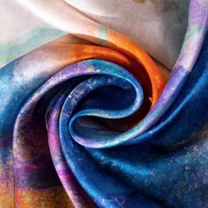 Mulberry Silk Resilience Square Silk Scarf Let Dreams Lead 53x53cm - SinoCultural