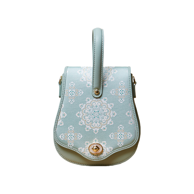 Brocade Jacquard Butterfly Designer Saddle Bag