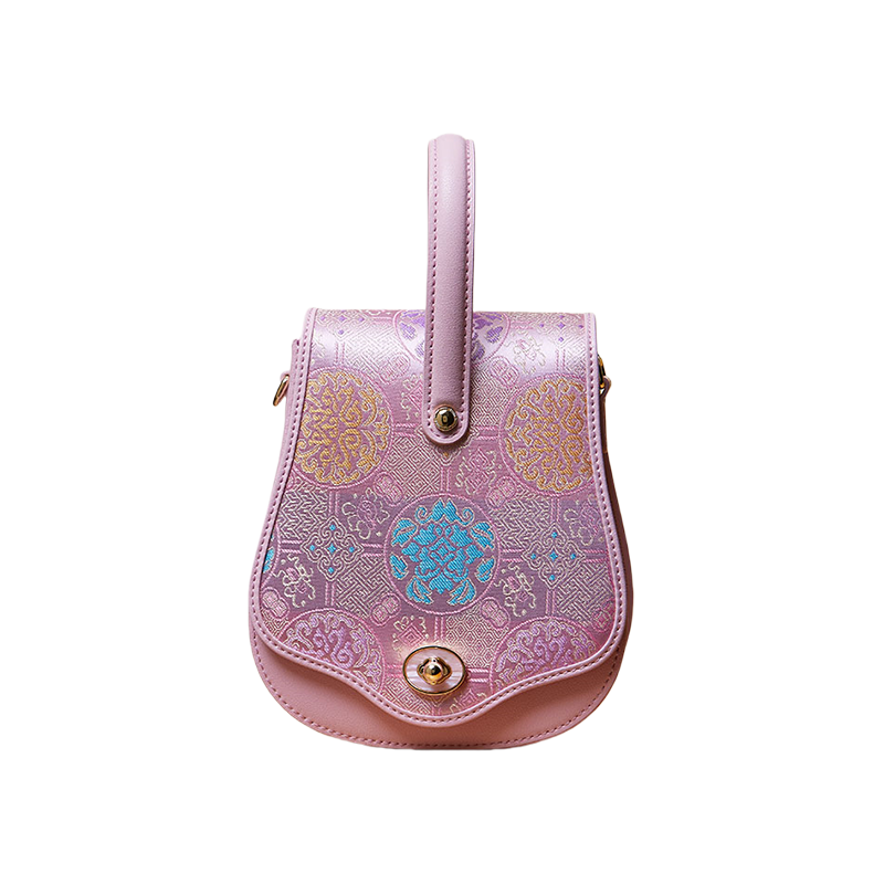 Brocade Jacquard Butterfly Designer Saddle Bag