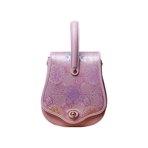 Brocade Jacquard Butterfly Designer Saddle Bag - SinoCultural -- P1206260402LP-1