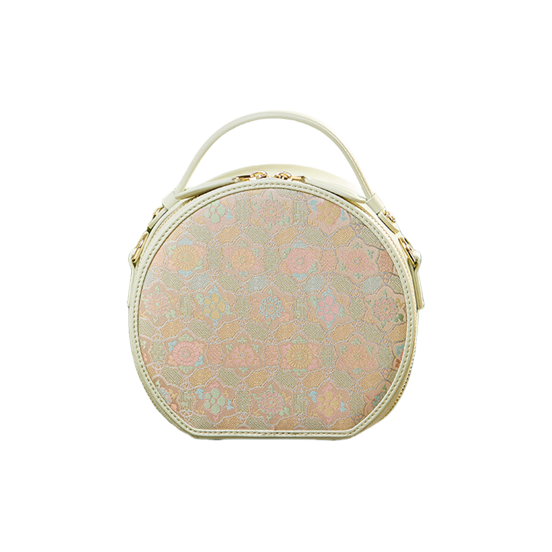 Song Brocade Silk Vintage Round Bag - SinoCultural