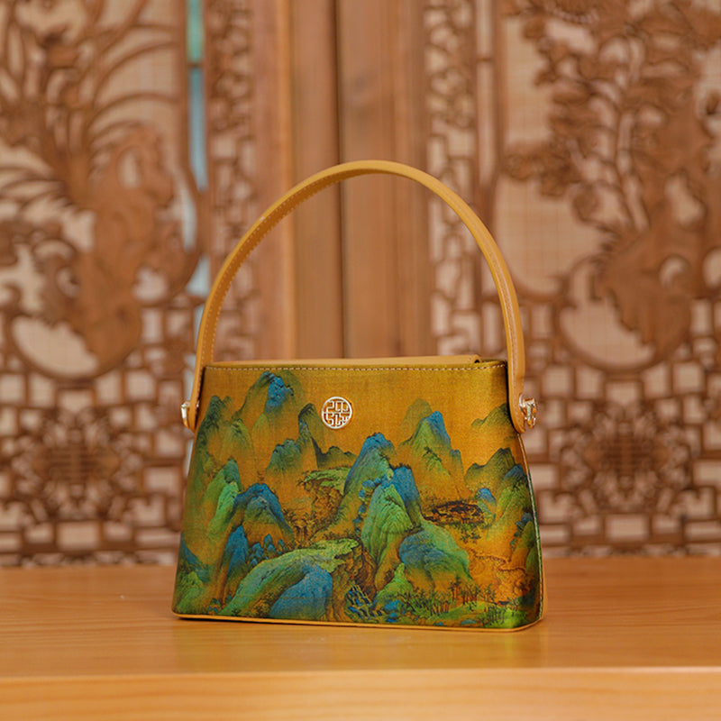 Mulberry Silk New Chinese Bucket Handbag