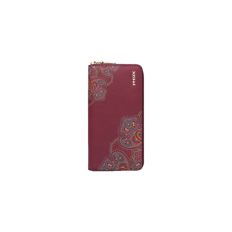 Chinese Style Leather Red Wedding Women's Wallet - SinoCultural