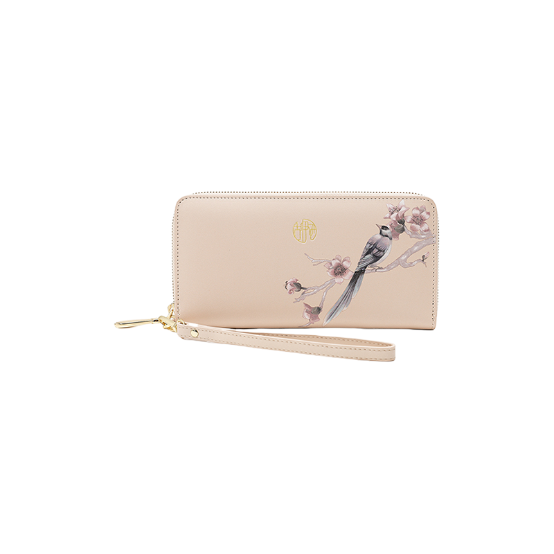 Chinese Aesthetic Original Print Women's Compact Wallet