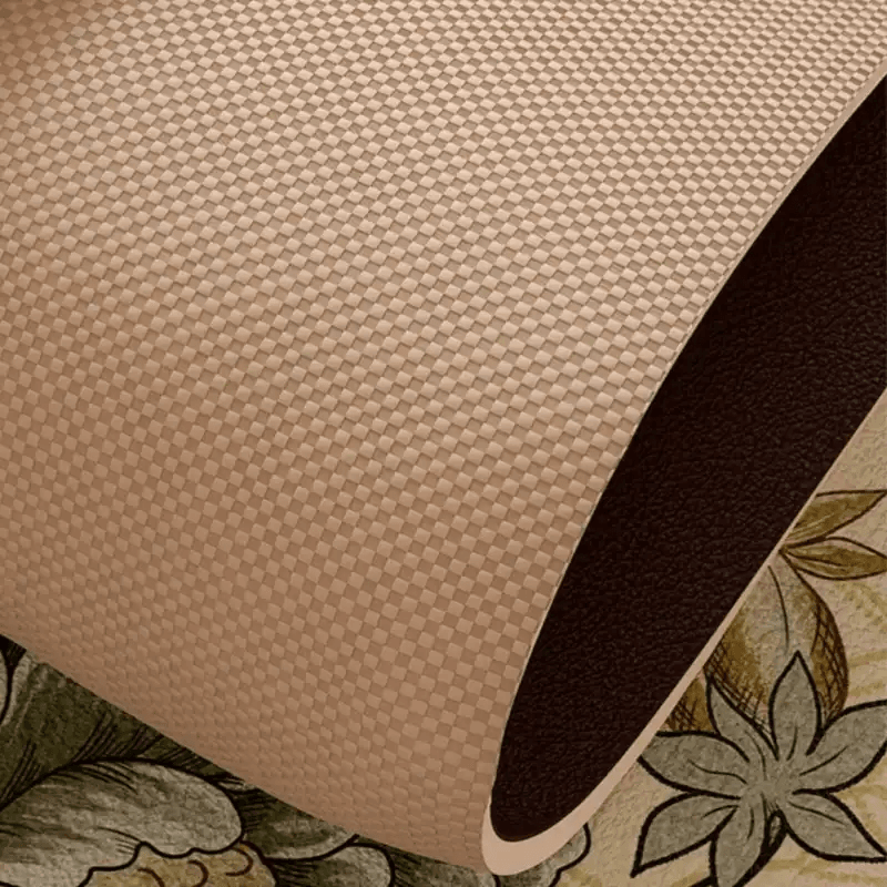 Chinoiserie Absorbent Bathroom Mat Anti-Slip Fan-Shaped Rug - SinoCultural