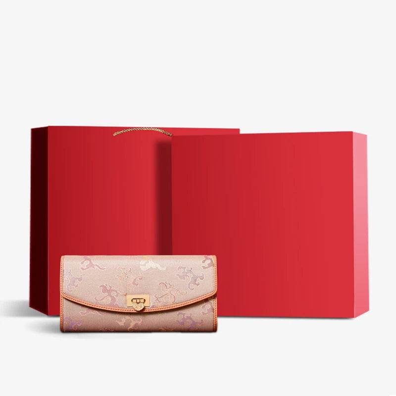 Song Brocade Color-Woven Silk Clutch Bag Evening Bag - SinoCultural -- KM-0227-M2 - 