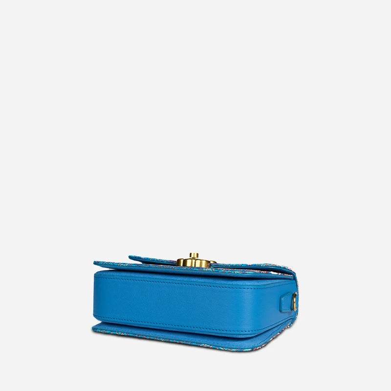 Song Brocade Leather Luxurious Clutch Handbag - SinoCultural -- W2144-3 - 
