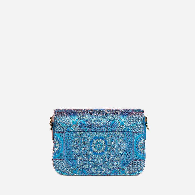 Song Brocade Leather Luxurious Clutch Handbag - SinoCultural -- W2144-3 - 