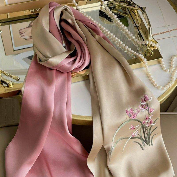 Handprinted Silk Scarf 016 main image 0