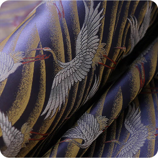 Song Brocade Leather Red-crowned Crane Handbag-Crossbody Bag-SinoCultural-SinoCultural