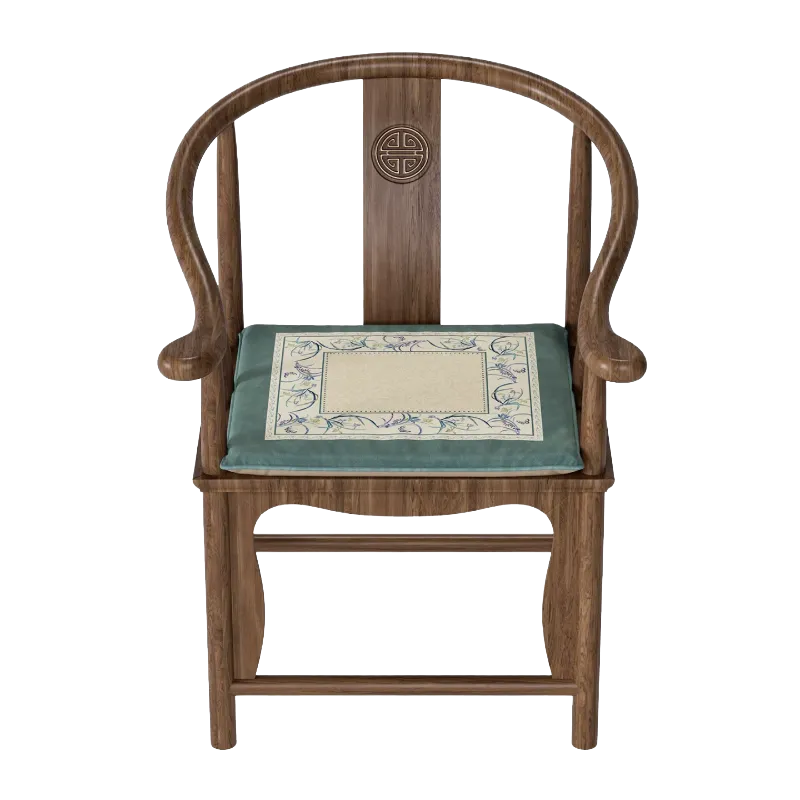 Summer blue chair cushion for dining chair.