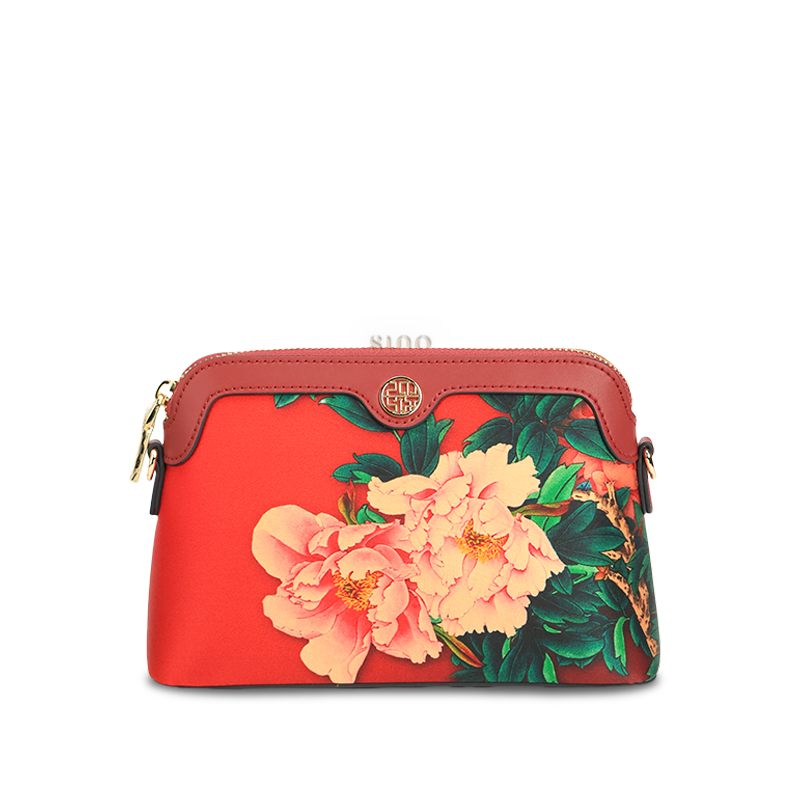 Mulberry Silk Handcrafted Flower Clutch Bag Women Wallet Eveing Purse - SinoCultural